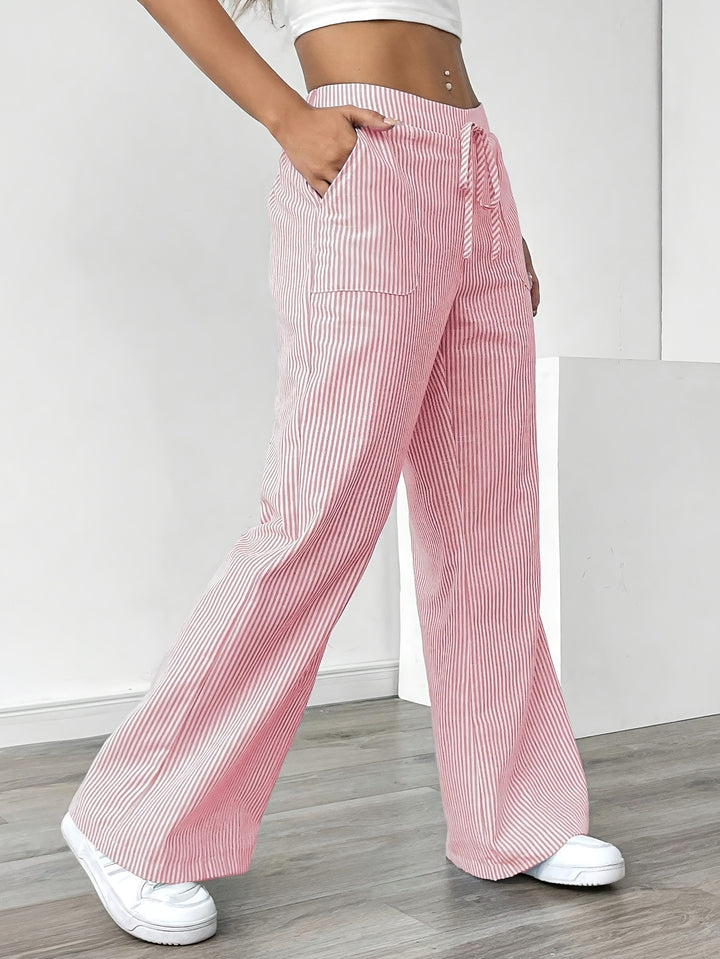 Anna | Gestreifte Hose mit Kordelzug für Frühling & Sommer