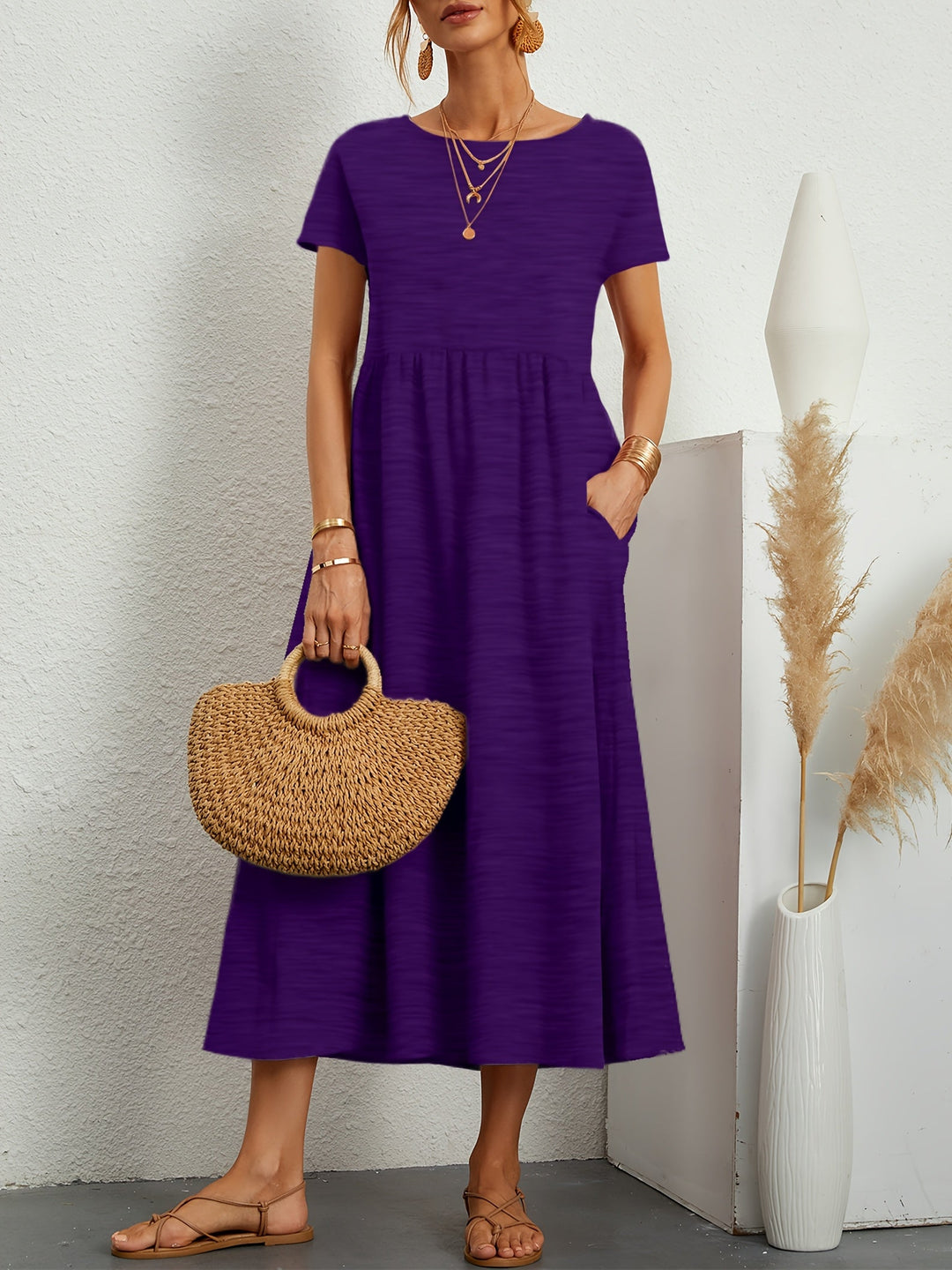 Charlotte | Fließendes Maxikleid