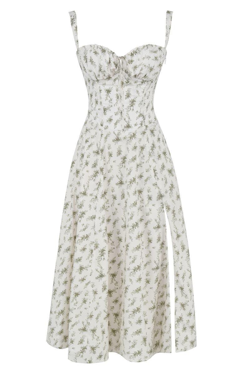 Midikleid Anna | mit Bustier-Oberteil aus Polyester