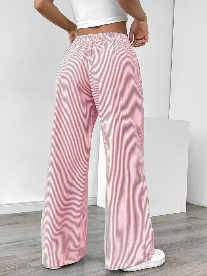 Anna | Gestreifte Hose mit Kordelzug für Frühling & Sommer