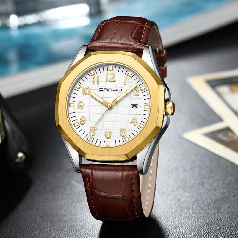 Klassische Herrenarmbanduhr