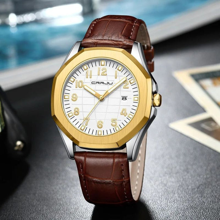 Klassische Herrenarmbanduhr