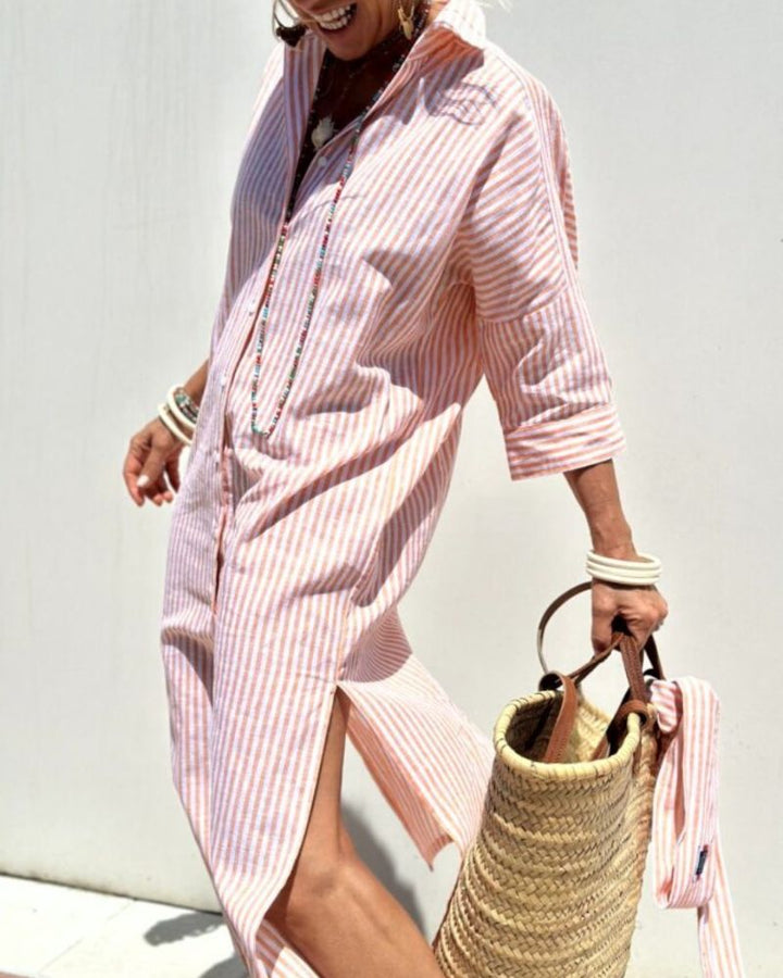 Colen | Elegantes gestreiftes Kleid