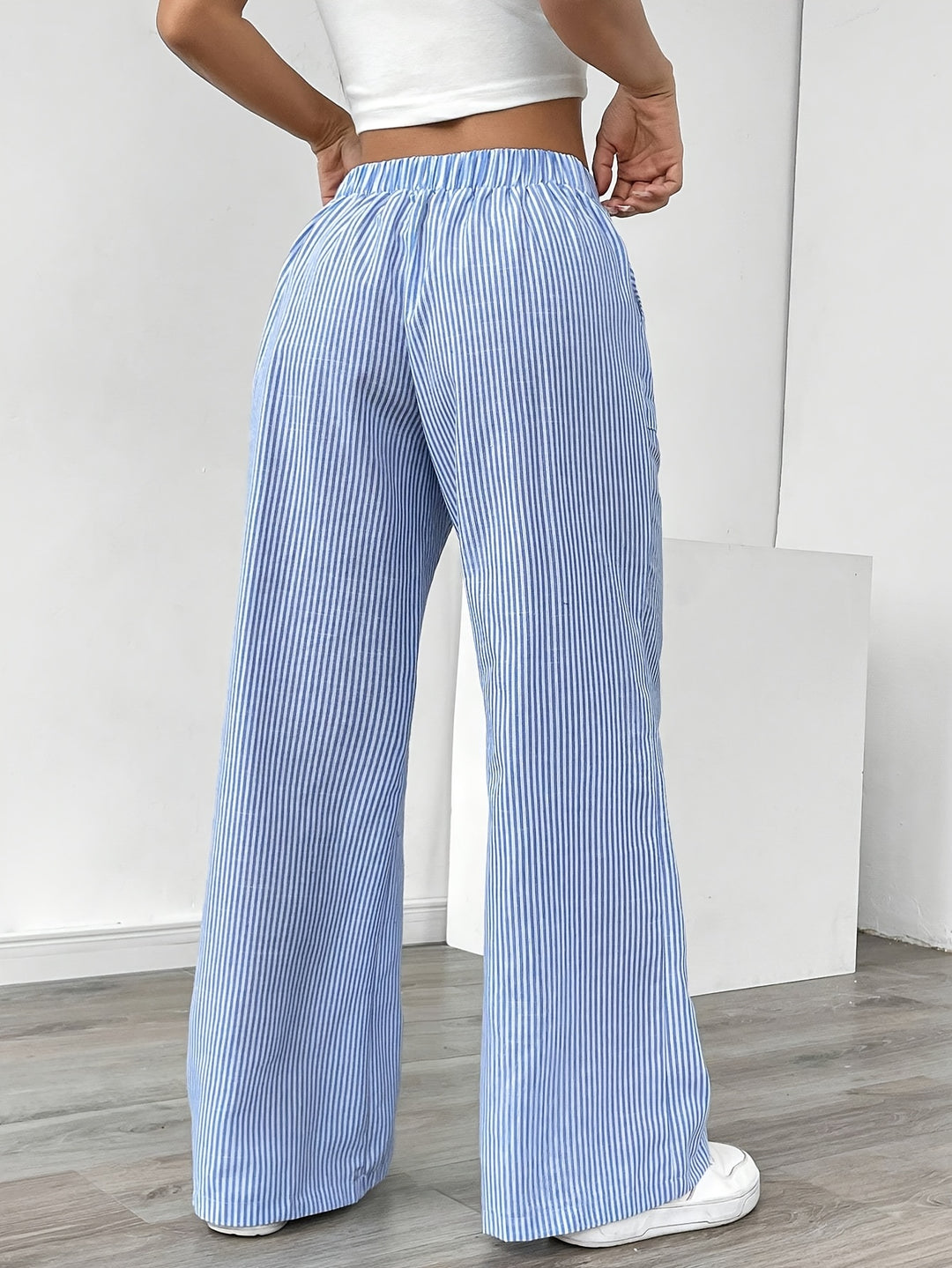 Anna | Gestreifte Hose mit Kordelzug für Frühling & Sommer