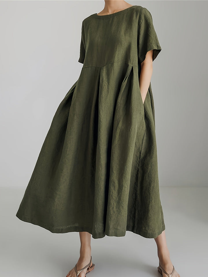 Juliette | Lange Leinenkleid