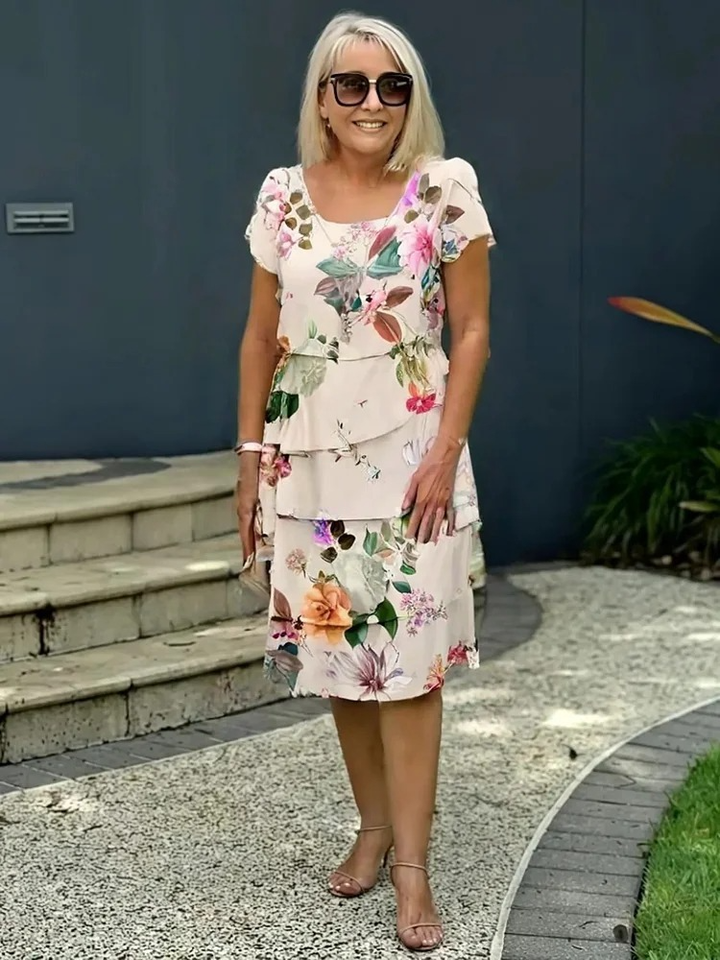 Émilie | Elegantes Kleid mit Blumen