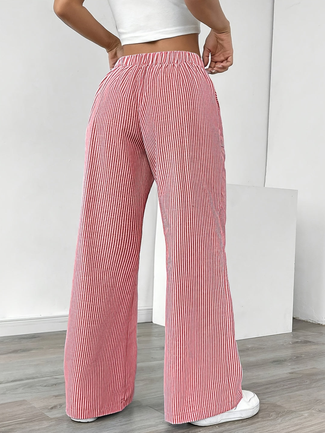 Anna | Gestreifte Hose mit Kordelzug für Frühling & Sommer