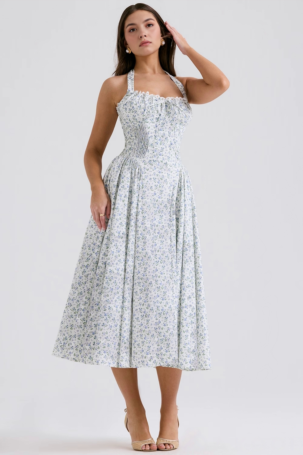 Midikleid Lena – figurformend aus Polyester