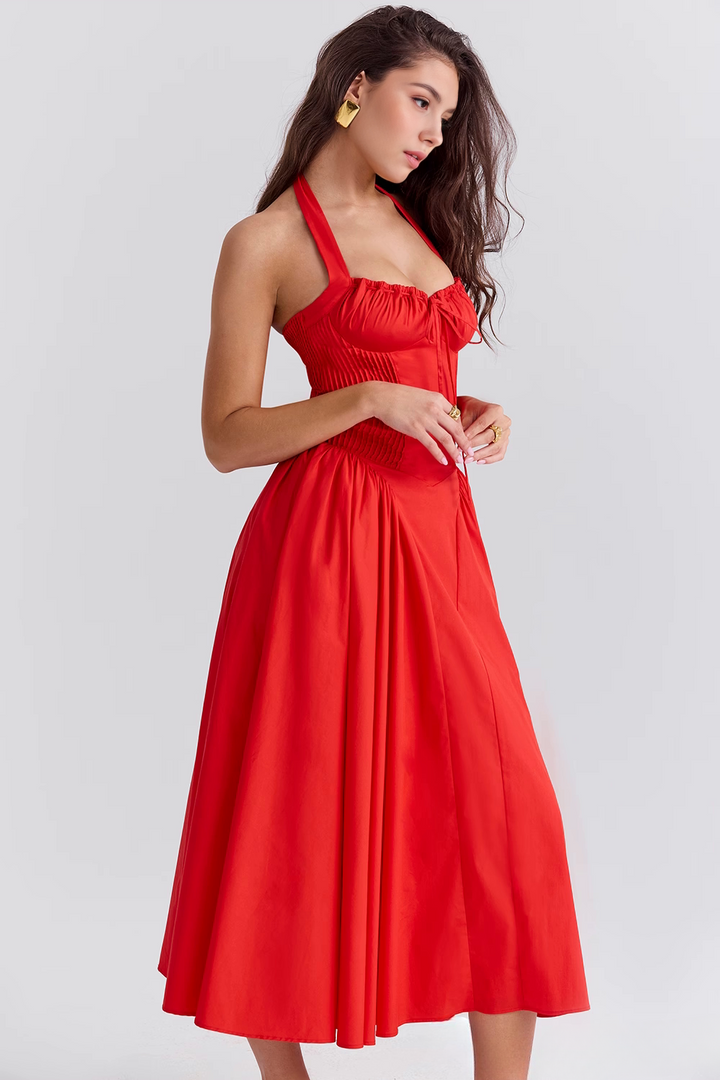 Midikleid Lena – figurformend aus Polyester