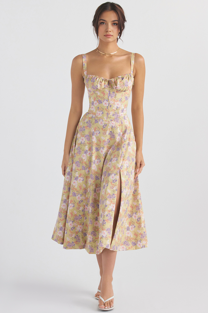 Midikleid Anna | mit Bustier-Oberteil aus Polyester