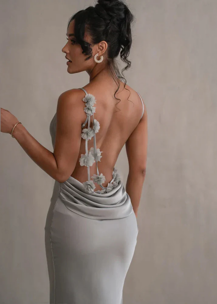 Delilah | Floral Back Maxikleid