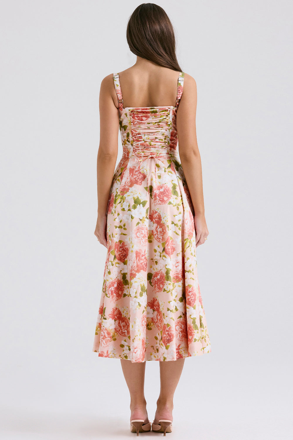 Midikleid Anna – neue Edition mit Bustier aus Polyester, florales Muster