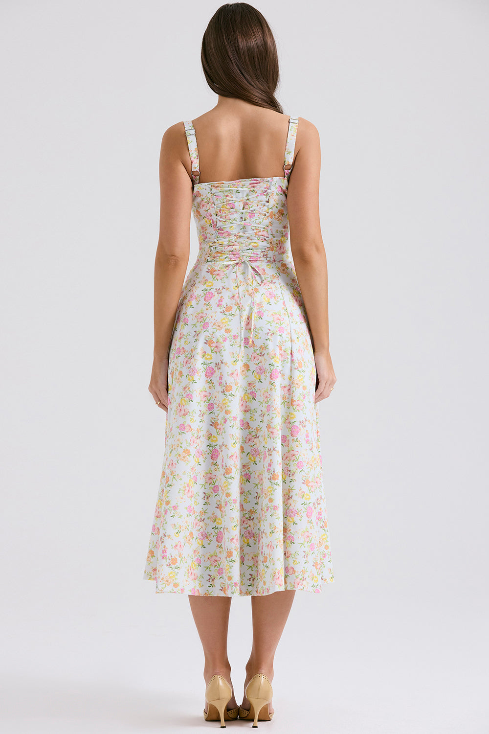 Midikleid Anna – neue Edition mit Bustier aus Polyester, florales Muster