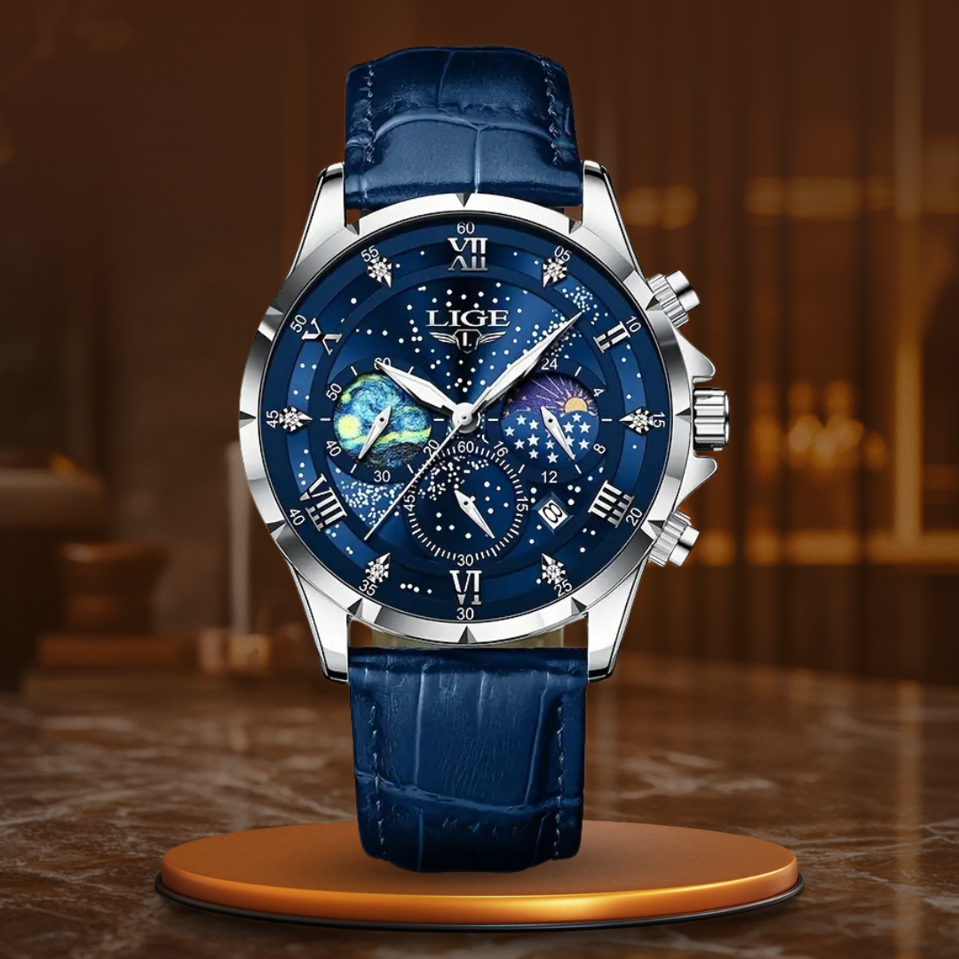 Elegante Mondphasen-Uhr