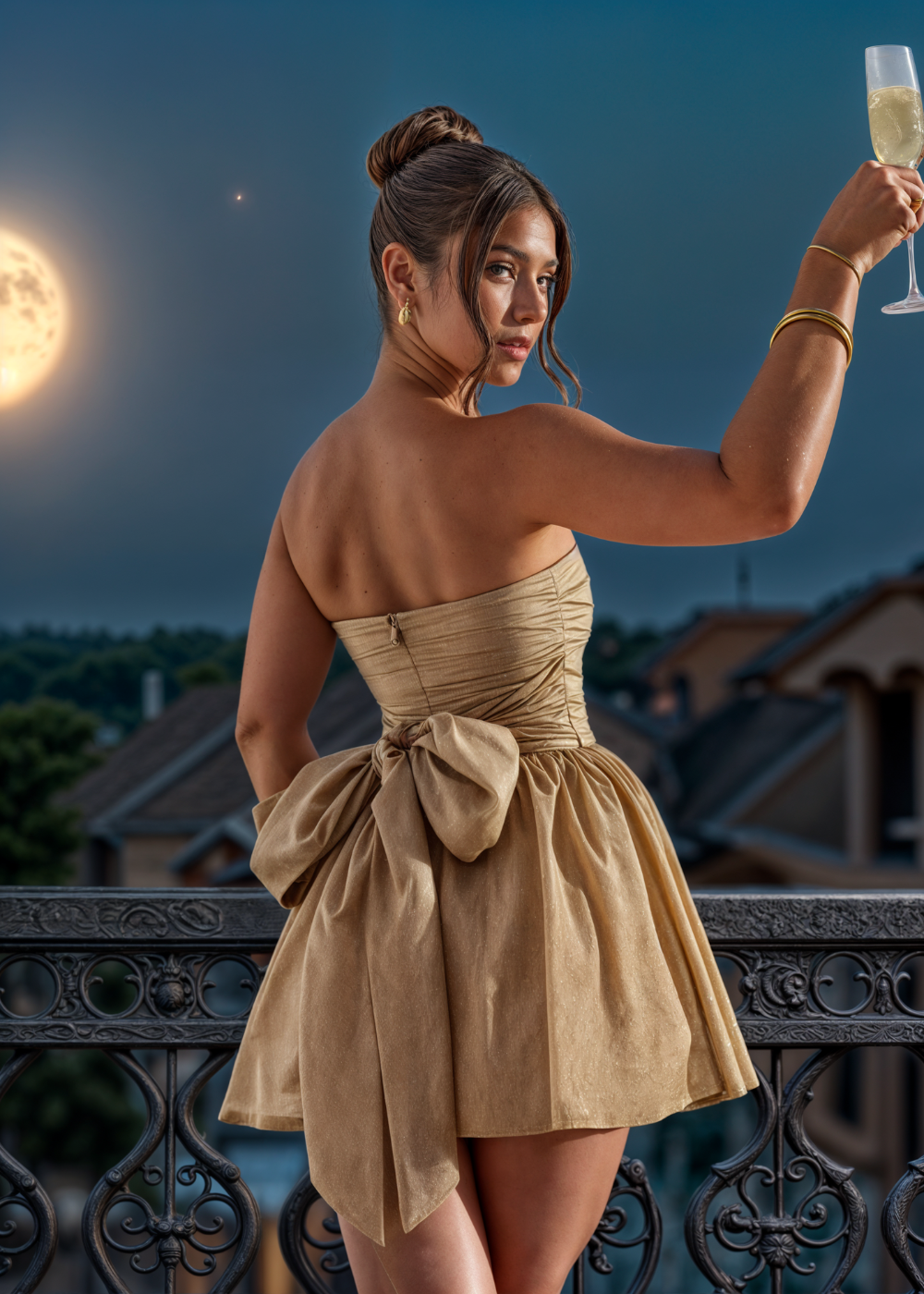 Lila | Pailletten-Minikleid