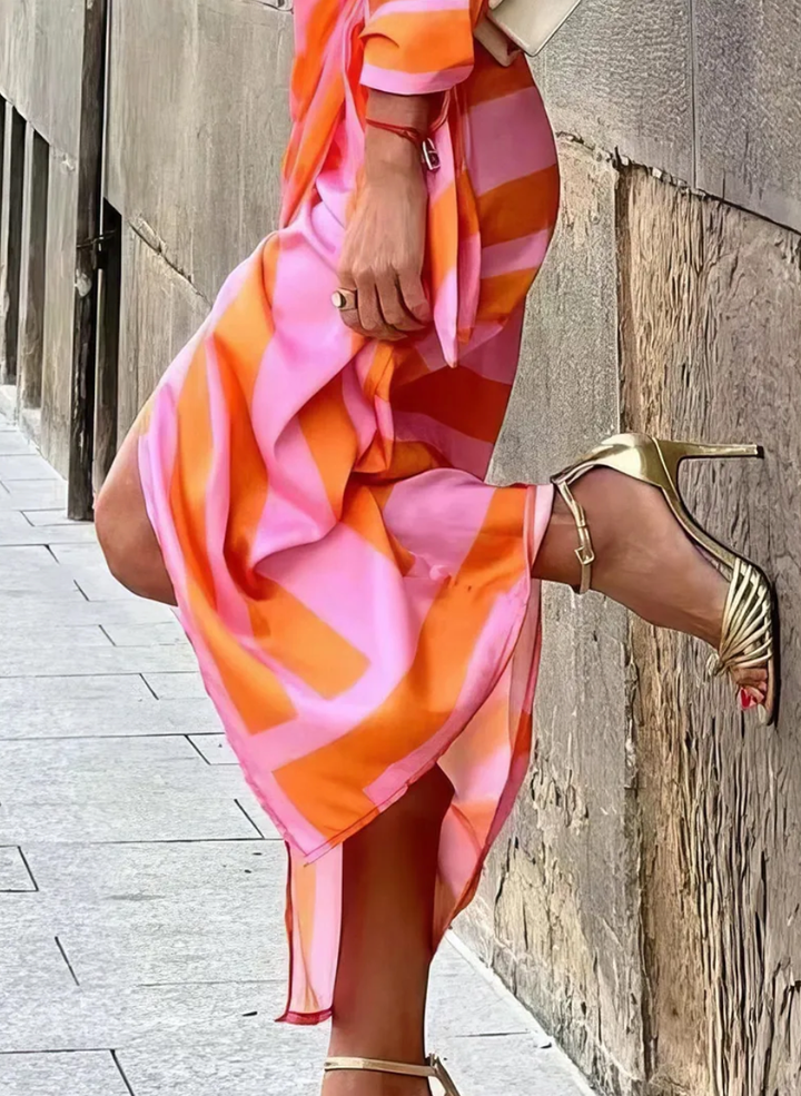 Miral | Elegantes Wickelkleid mit Muster