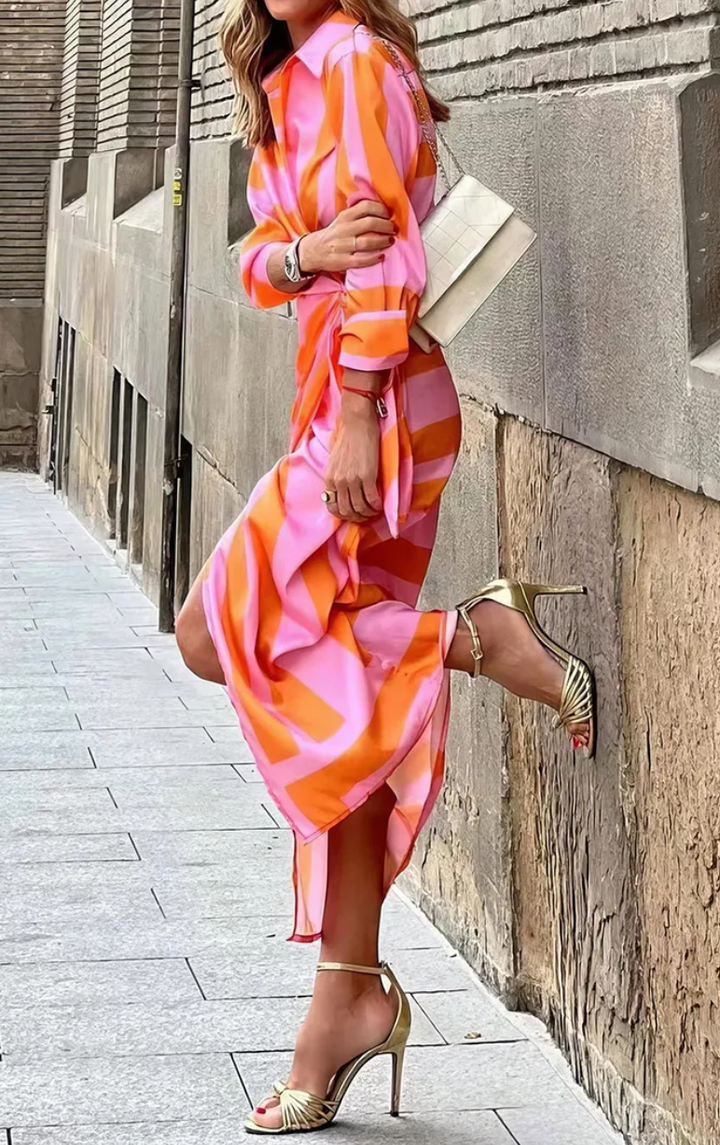 Miral | Elegantes Wickelkleid mit Muster