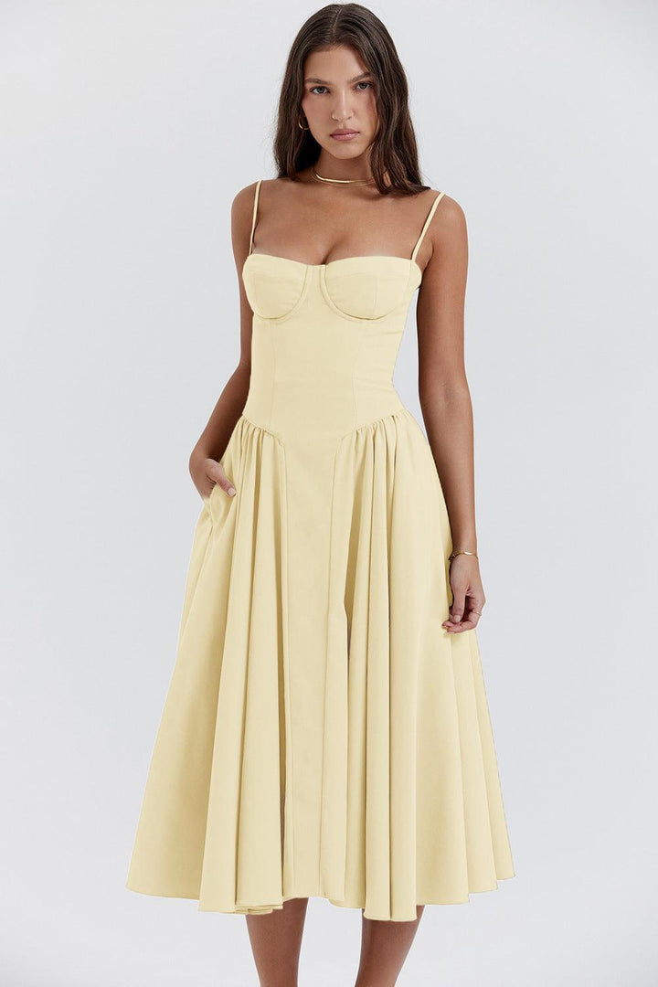 Midikleid Julia – mit Rüschen aus Polyester, romantischer Stil