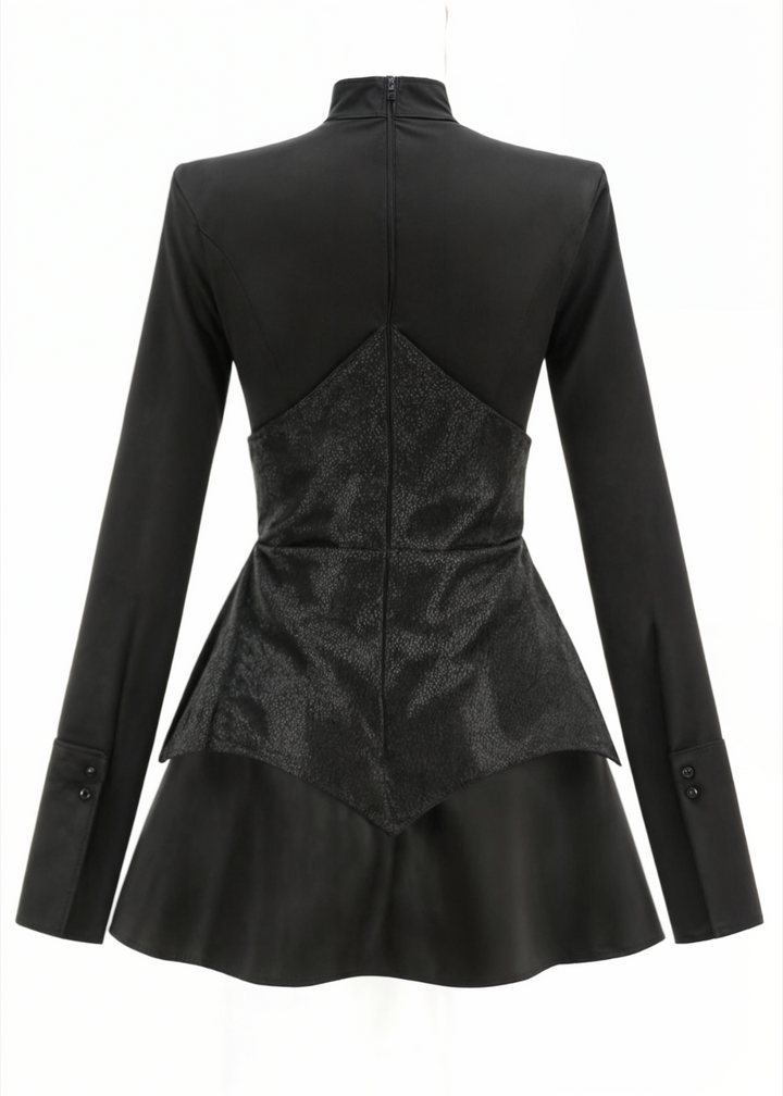 Charlotte | Pailletten-Patch-Minikleid