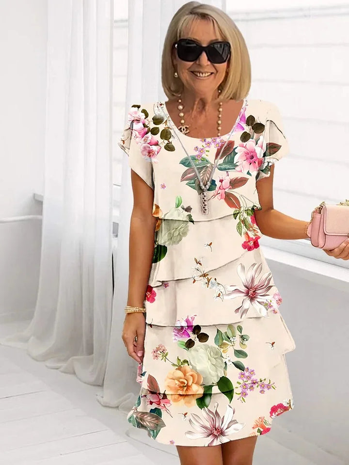 Émilie | Elegantes Kleid mit Blumen