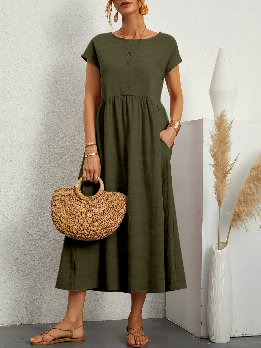 Charlotte | Fließendes Maxikleid