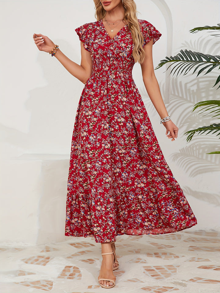 Clarie | Stilvolles Blumenkleid
