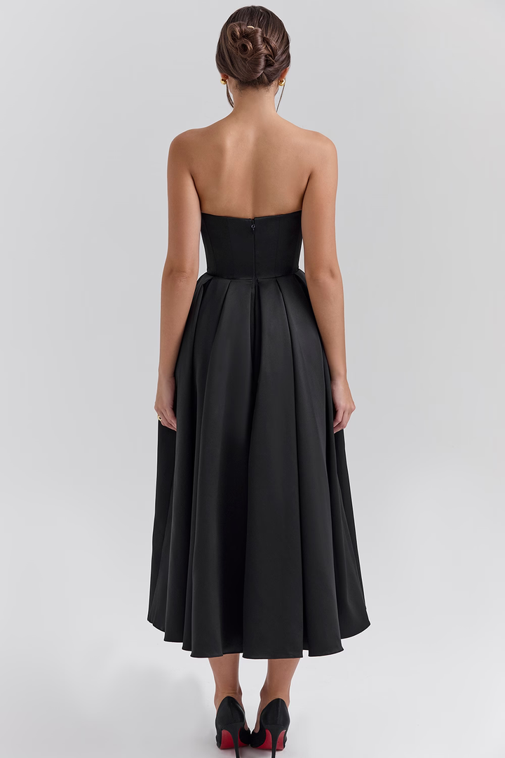 Midikleid Lea – mit floraler Stickerei aus Polyester
