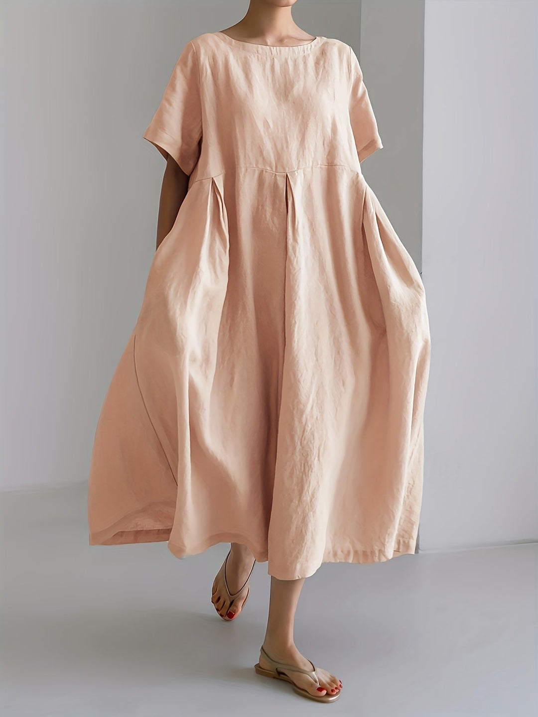 Juliette | Lange Leinenkleid
