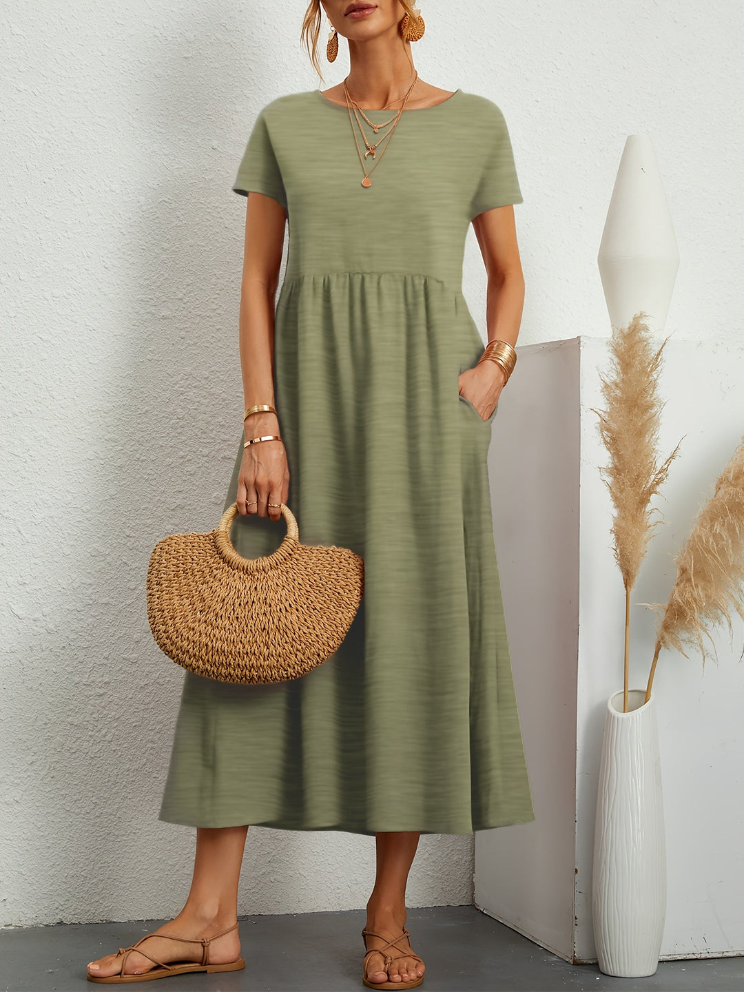 Charlotte | Fließendes Maxikleid