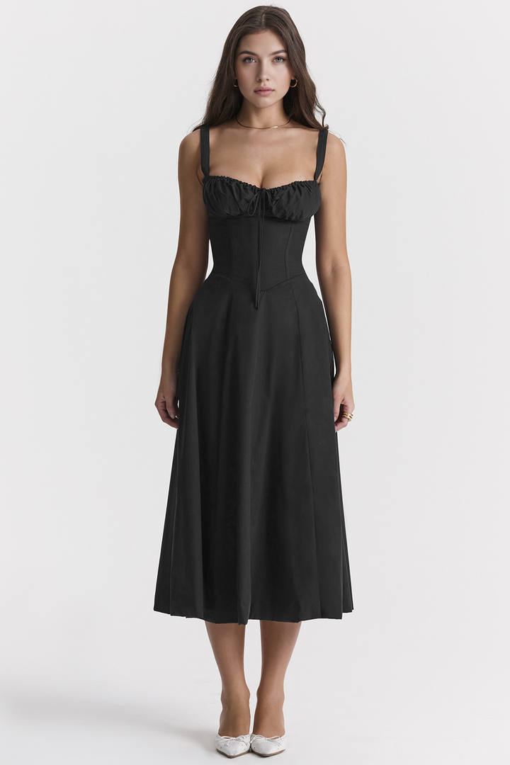 Midikleid Anna | mit Bustier-Oberteil aus Polyester