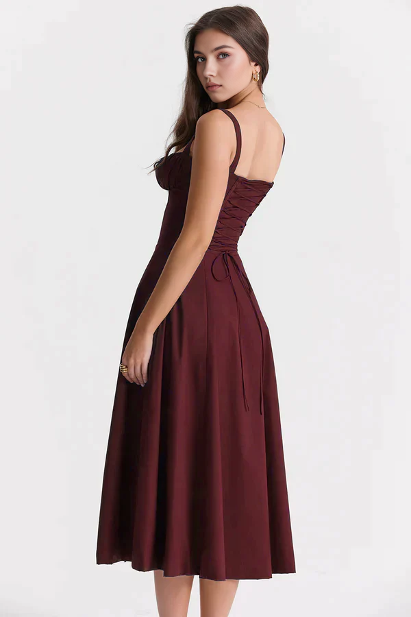 Midikleid Anna | mit Bustier-Oberteil aus Polyester
