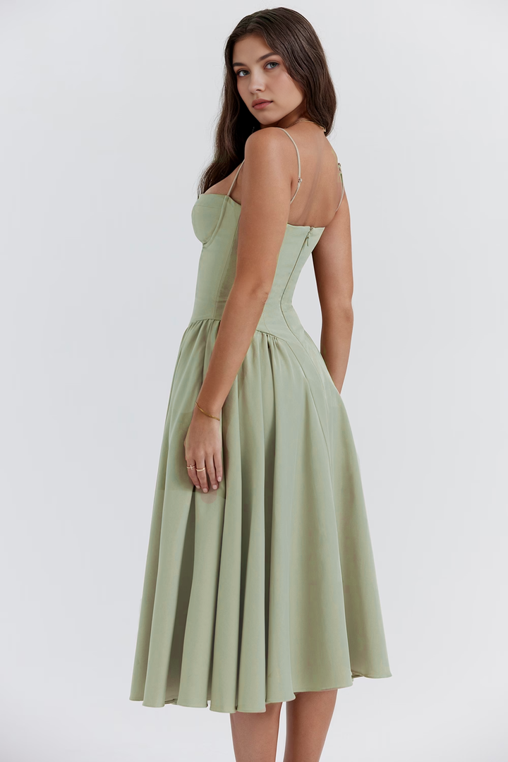 Midikleid Julia – mit Rüschen aus Polyester, romantischer Stil