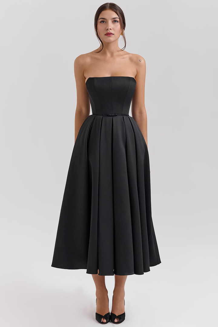 Midikleid Lea – mit floraler Stickerei aus Polyester