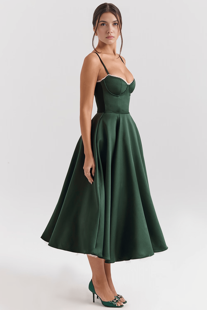 Midikleid Elisa – doppellagiges Design aus Polyester