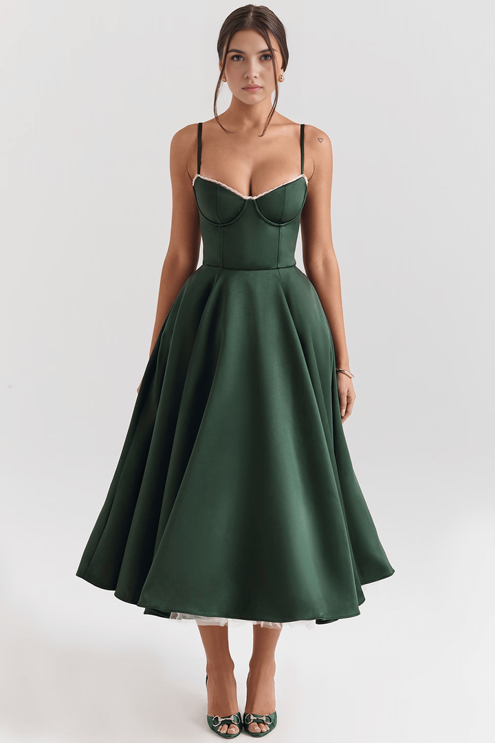 Midikleid Elisa – doppellagiges Design aus Polyester