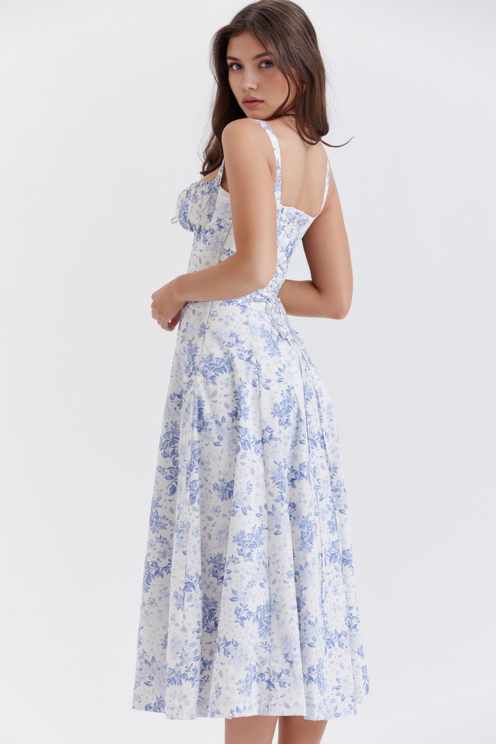 Midikleid Anna | mit Bustier-Oberteil aus Polyester