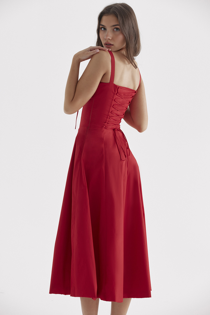 Midikleid Anna | mit Bustier-Oberteil aus Polyester