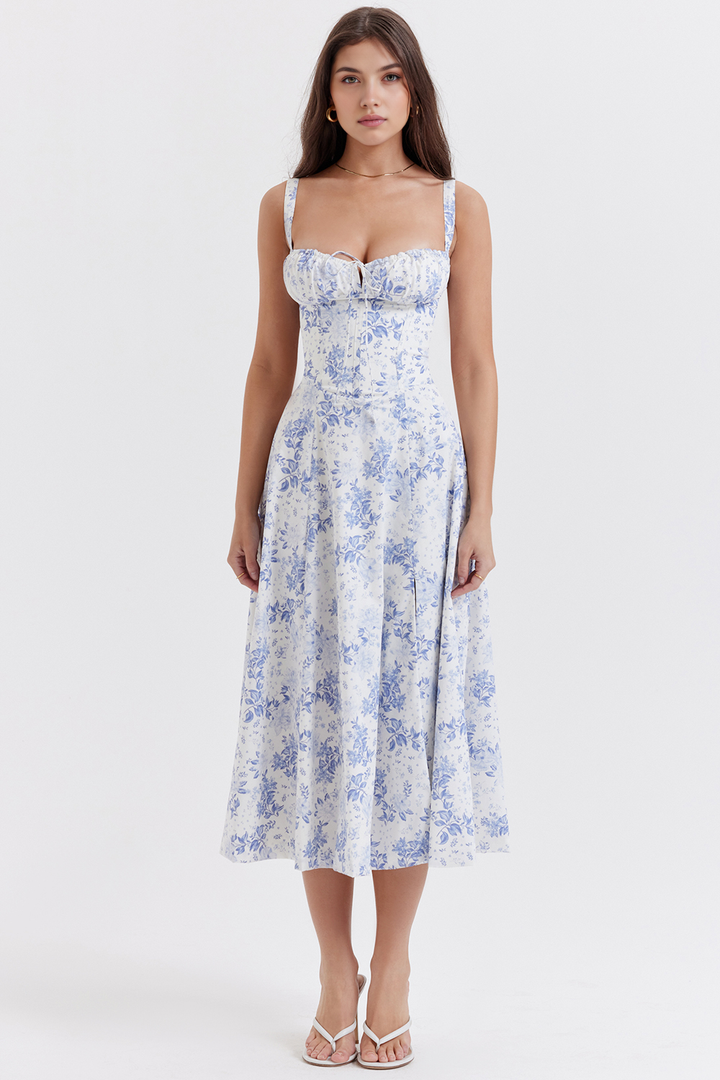 Midikleid Anna | mit Bustier-Oberteil aus Polyester