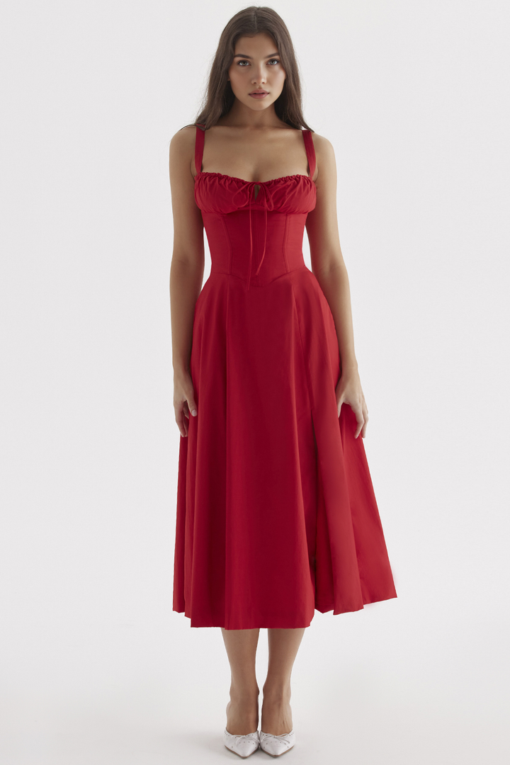 Midikleid Anna | mit Bustier-Oberteil aus Polyester