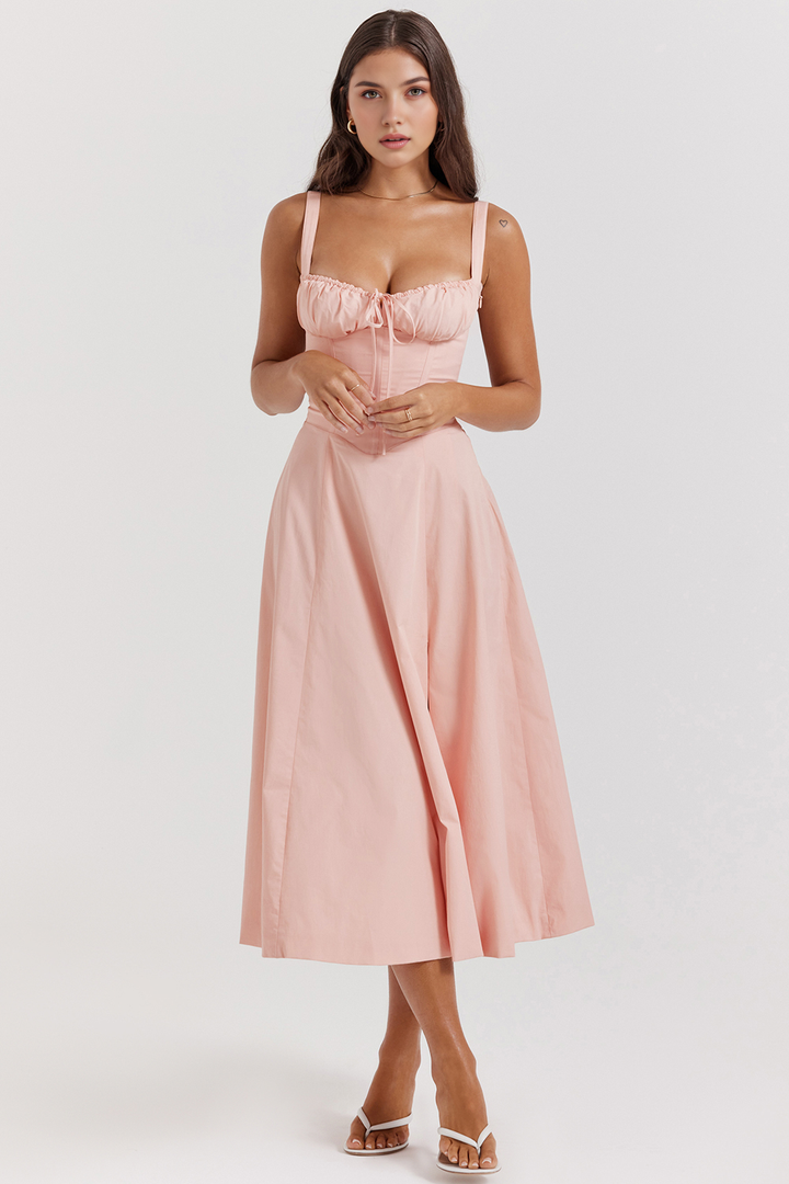 Midikleid Anna | mit Bustier-Oberteil aus Polyester