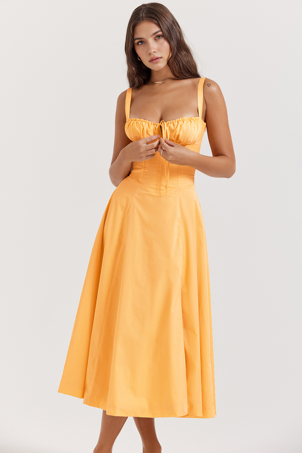 Midikleid Anna | mit Bustier-Oberteil aus Polyester