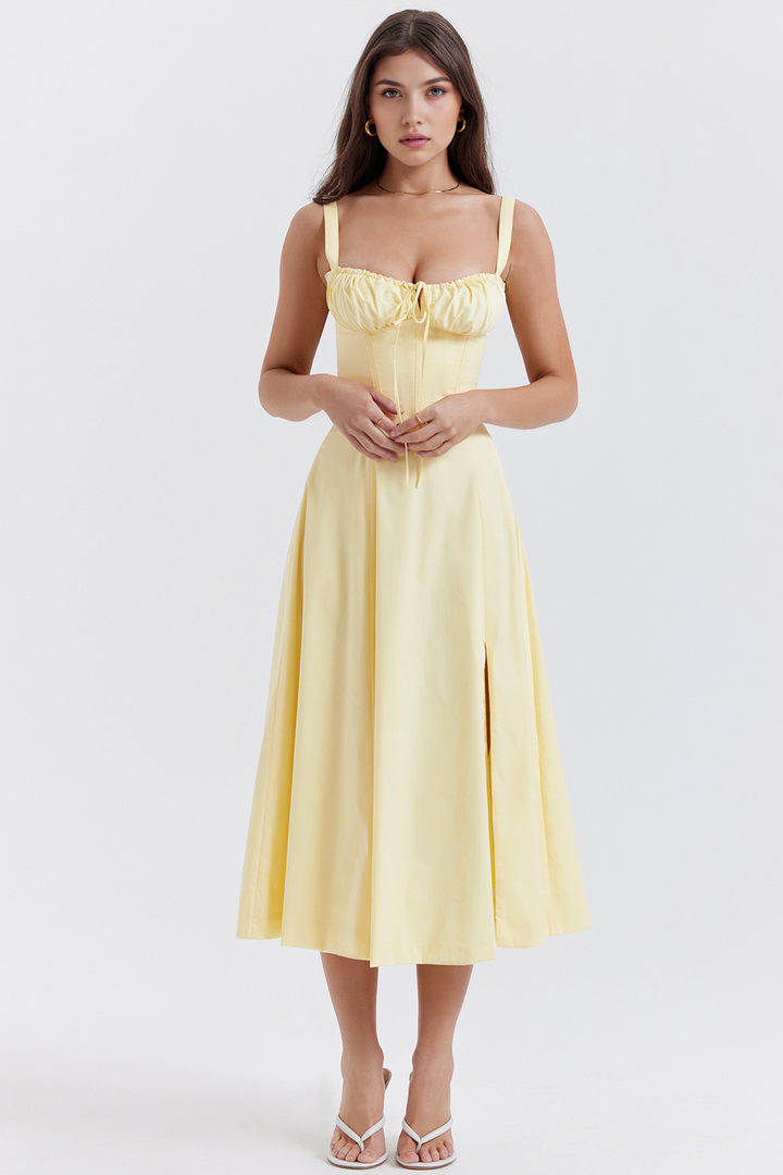 Midikleid Anna | mit Bustier-Oberteil aus Polyester