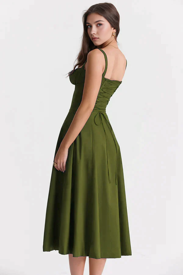 Midikleid Anna | mit Bustier-Oberteil aus Polyester