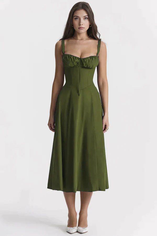 Midikleid Anna | mit Bustier-Oberteil aus Polyester