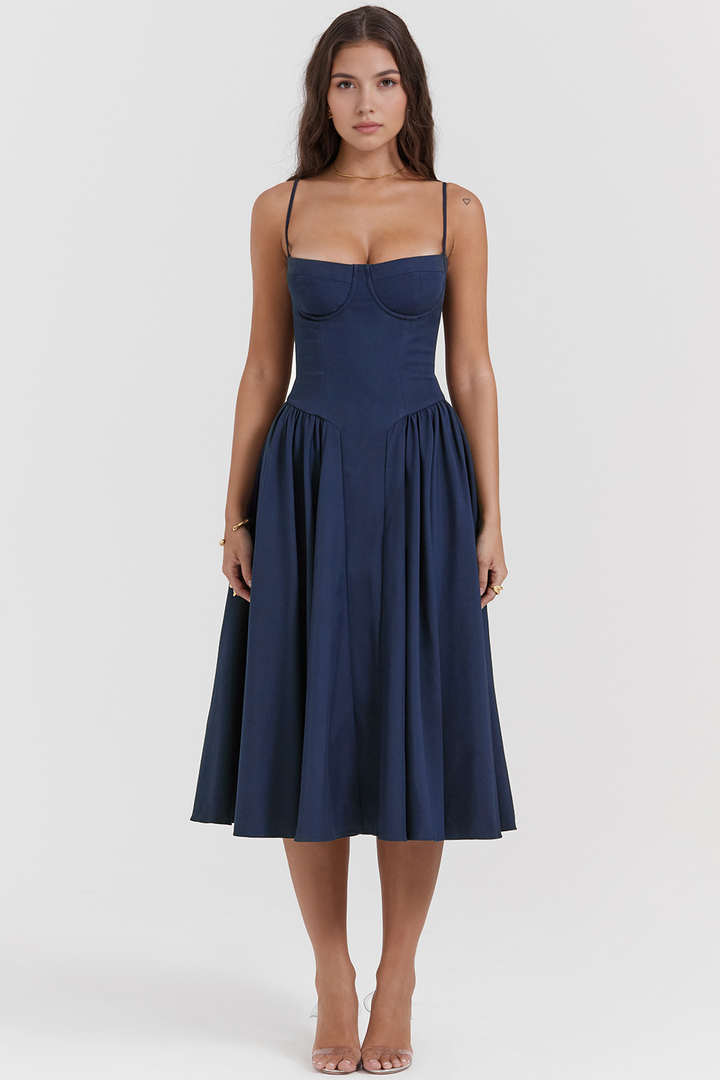 Midikleid Julia – mit Rüschen aus Polyester, romantischer Stil