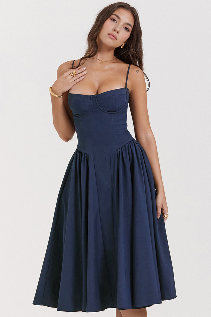 Midikleid Julia – mit Rüschen aus Polyester, romantischer Stil
