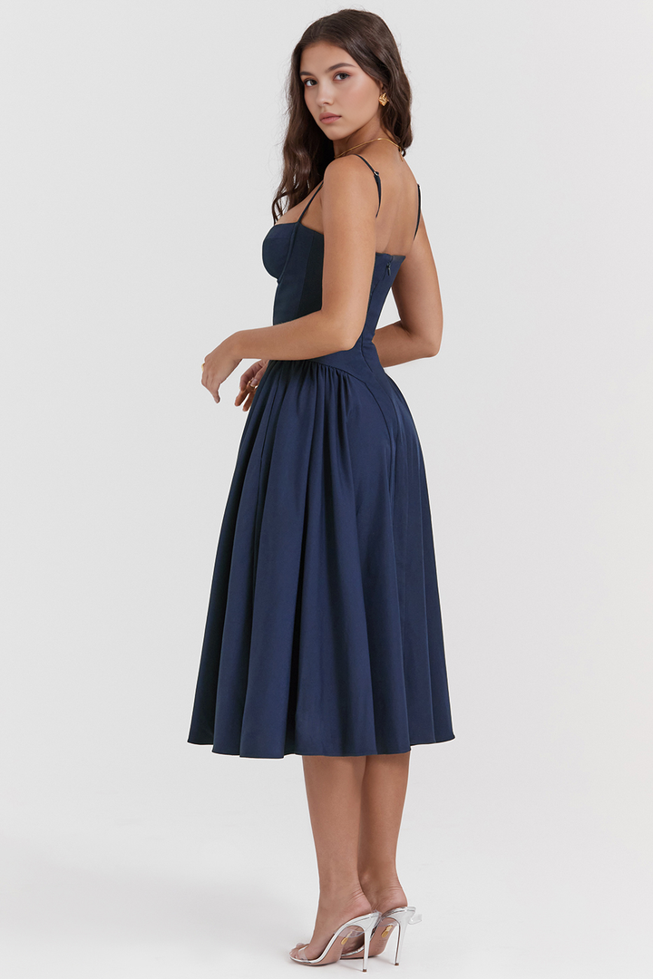 Midikleid Julia – mit Rüschen aus Polyester, romantischer Stil