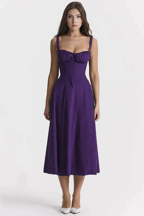 Midikleid Anna | mit Bustier-Oberteil aus Polyester