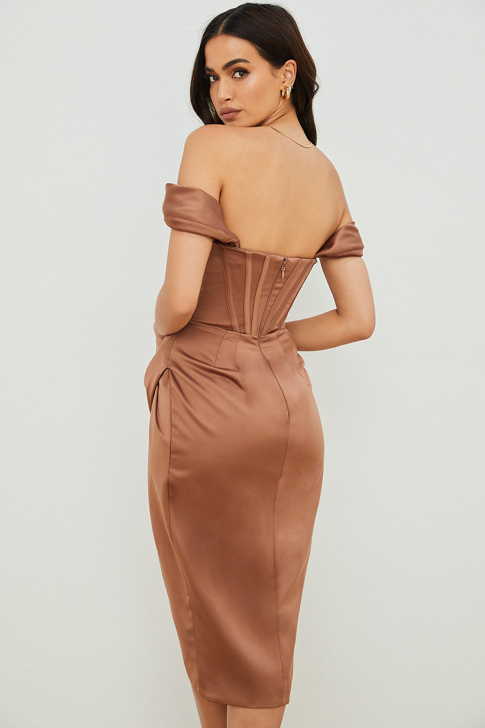 Midikleid Johanna – romantisches Bustier aus Polyester