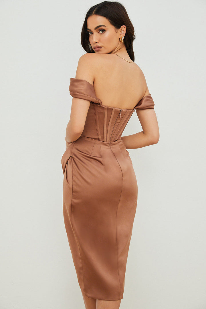 Midikleid Johanna – romantisches Bustier aus Polyester